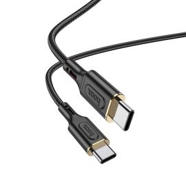 Juodas USB kabelis Hoco X95 60W Type-C to Type-C 1.0m