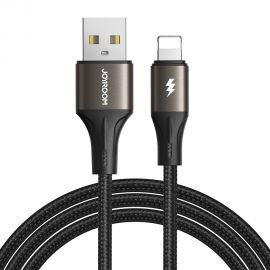 Juodas USB kabelis Joyroom SA25-AL3 USB to Lightning 3A 2.0m