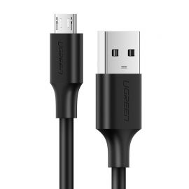 Juodas USB kabelis Ugreen US289 USB to MicroUSB 2A 1.0m
