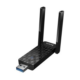 Juodas USB Wi-Fi adapteris Hoco HI34 Wi-Fi6