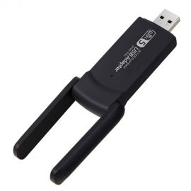Juodas USB Wi-Fi adapteris Reach UWA-1 1300Mbps 802.11ac / a / b / g / n