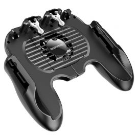 Juodas žaidimų valdymo pultelis Borofone BG3 Warrior Cooling Gamepad