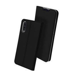 Juodos spalvos atverčiamas dėklas Samsung Galaxy A505 A50 / A507 A50s / A307 A30s "Dux Ducis Skin Pro"