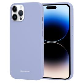 Levandos pilkas dėklas Apple iPhone 14 Pro "Mercury Silicone"