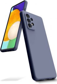 Levandos pilkas dėklas Samsung Galaxy A525 A52 / A526 A52 5G / A528 A52s 5G "Mercury Silicone"