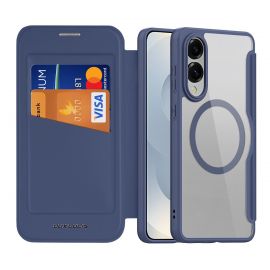 Mėlynas atverčiamas dėklas Samsung S937 S25 Edge "Dux Ducis Skin X Pro"