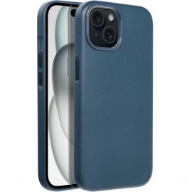 Mėlynas dėklas Apple iPhone 15 "Mag Leather"
