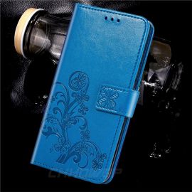 Mėlynas dėklas Samsung Galaxy A226 A22 5G "Flower Book"