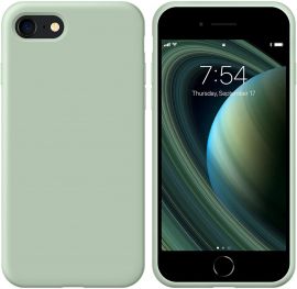 Mėtos spalvos silikoninis dėklas Apple iPhone 7 / 8 / SE 2020 "Liquid Silicone" 1.5mm