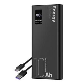 Juoda išorinė baterija "OBAL:ME EnergyPulse Powerbank 10000mAh 22.5W"