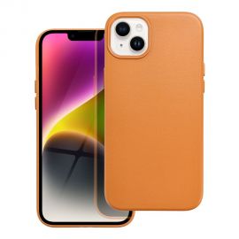Oranžinis dėklas Apple iPhone 15 "Mag Leather"