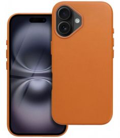 Oranžinis dėklas Apple iPhone 16 "Mag Leather"