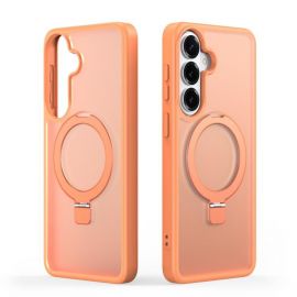 Oranžinis dėklas Samsung S942 S26 „Dux Ducis Yind Magsafe Stand”