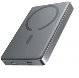 Pilka išorinė baterija Power Bank Joyroom JR-PBM08 Pro 20W Magnetic Wireless 10000mAh