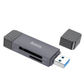 PIlkas atminties kortelių skaitytuvas Hoco HB45 USB-C / USB-A 2-in-1 USB2.0