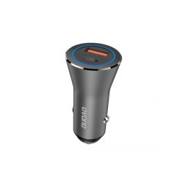 Pilkas automobilinis įkroviklis Dudao R4Max 55W USB-C / USB-A