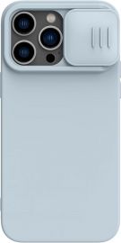 Pilkas dėklas Nillkin CamShield Silky Magnetic Silicone telefonui Apple iPhone 14 Pro