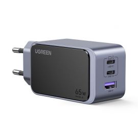Pilkas įkroviklis Ugreen X553 GaN 65W 2xUSB-C / USB-A (35042)