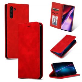 Raudonas atverčiamas dėklas Samsung A045 A04 "Business Style"