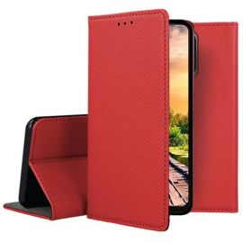 Raudonas atverčiamas dėklas Samsung Galaxy A566 A56 5G "Smart Magnet"