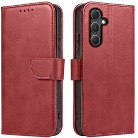 Raudonas atverčiamas dėklas Samsung S741 S26 FE "Wallet "