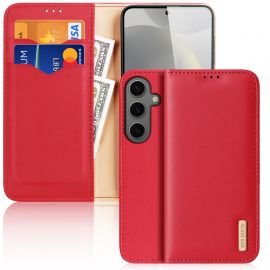 Raudonas atverčiamas dėklas Samsung S921 S24 "Dux Ducis Hivo"