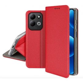 Raudonas atverčiamas dėklas Xiaomi Redmi 17 4G / 5G "Smart Magnet"