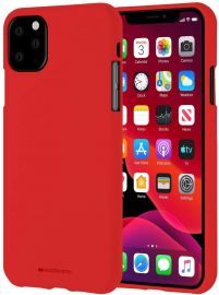 Raudonas dėklas Apple iPhone 11 Pro Max "Mercury Soft"