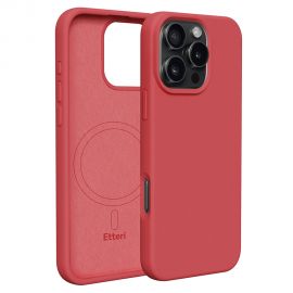 Raudonas dėklas Apple iPhone 16 Pro "Mag Silicone "