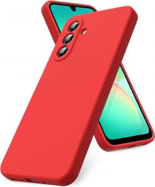 Raudonas dėklas Samsung A566 A56 5G "Mercury Silicone"