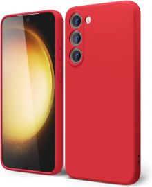 Raudonas dėklas Samsung S916 S23 Plus 5G "Liquid Silicone" 1.5mm