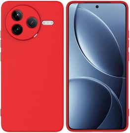 Raudonas dėklas Xiaomi Poco F7 Pro "Liquid Silicone" 1.5mm