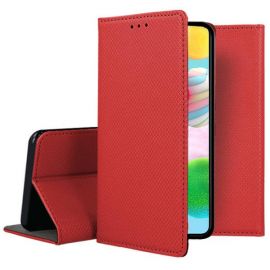 Raudonos spalvos atverčiamas dėklas Samsung Galaxy A41 A415 "Smart Magnet"