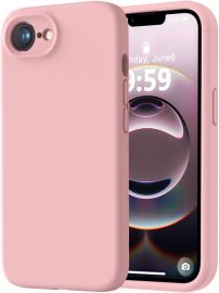 Rausvas dėklas Apple iPhone 16e "Liquid Silicone" 1.5mm