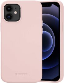 Rausvos spalvos dėklas Apple iPhone 12 / 12 Pro "Mercury Silicone"