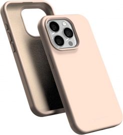 Rožinio smėlio dėklas Apple iPhone 16 Pro "Mercury Silicone"
