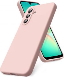 Rožinio smėlio dėklas Samsung A566 A56 5G "Mercury Silicone"