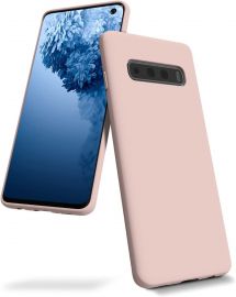 Rožinio smėlio dėklas Samsung Galaxy G973 S10 "Mercury Silicone"