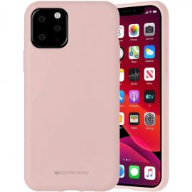 Rožinio smėlio spalvos dėklas Apple iPhone 12 Pro Max "Mercury Silicone"