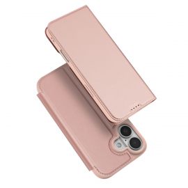 Rožinis-auksinis atverčiamas dėklas Apple iPhone 17 "Dux Ducis Skin Pro"