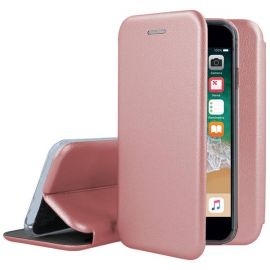 Rožinis-auksinis atverčiamas dėklas Apple iPhone 7 / 8 / SE 2020 / SE 2022 "Book Elegance"