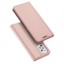 Rožinis-auksinis atverčiamas dėklas Samsung A235 A23 4G / A236 A23 5G "Dux Ducis Skin Pro"