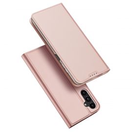 Rožinis-auksinis atverčiamas dėklas Samsung A245 A24 4G / A246 A24 5G "Dux Ducis Skin Pro"