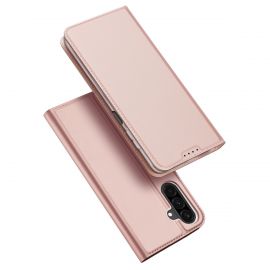 Rožinis-auksinis atverčiamas dėklas Samsung A266 A26 5G "Dux Ducis Skin Pro"