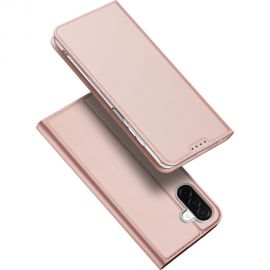 Rožinis-auksinis atverčiamas dėklas Samsung A276 A27 5G "Dux Ducis Skin Pro"