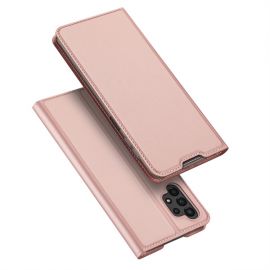 Rožinis-auksinis atverčiamas dėklas Samsung Galaxy A135 A13 4G "Dux Ducis Skin Pro"