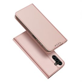 Rožinis-auksinis atverčiamas dėklas Samsung Galaxy A145 A14 4G / A146 A14 5G "Dux Ducis Skin Pro"