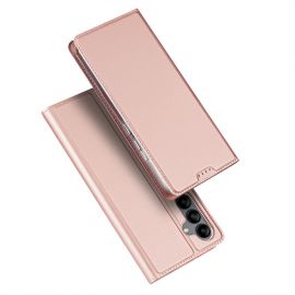 Rožinis-auksinis atverčiamas dėklas Samsung Galaxy A346 A34 5G "Dux Ducis Skin Pro"