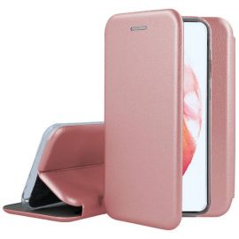 Rožinis-auksinis atverčiamas dėklas Samsung Galaxy S21 Plus "Book Elegance"