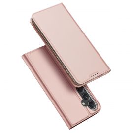 Rožinis-auksinis atverčiamas dėklas Samsung Galaxy S711 S23 FE "Dux Ducis Skin Pro"